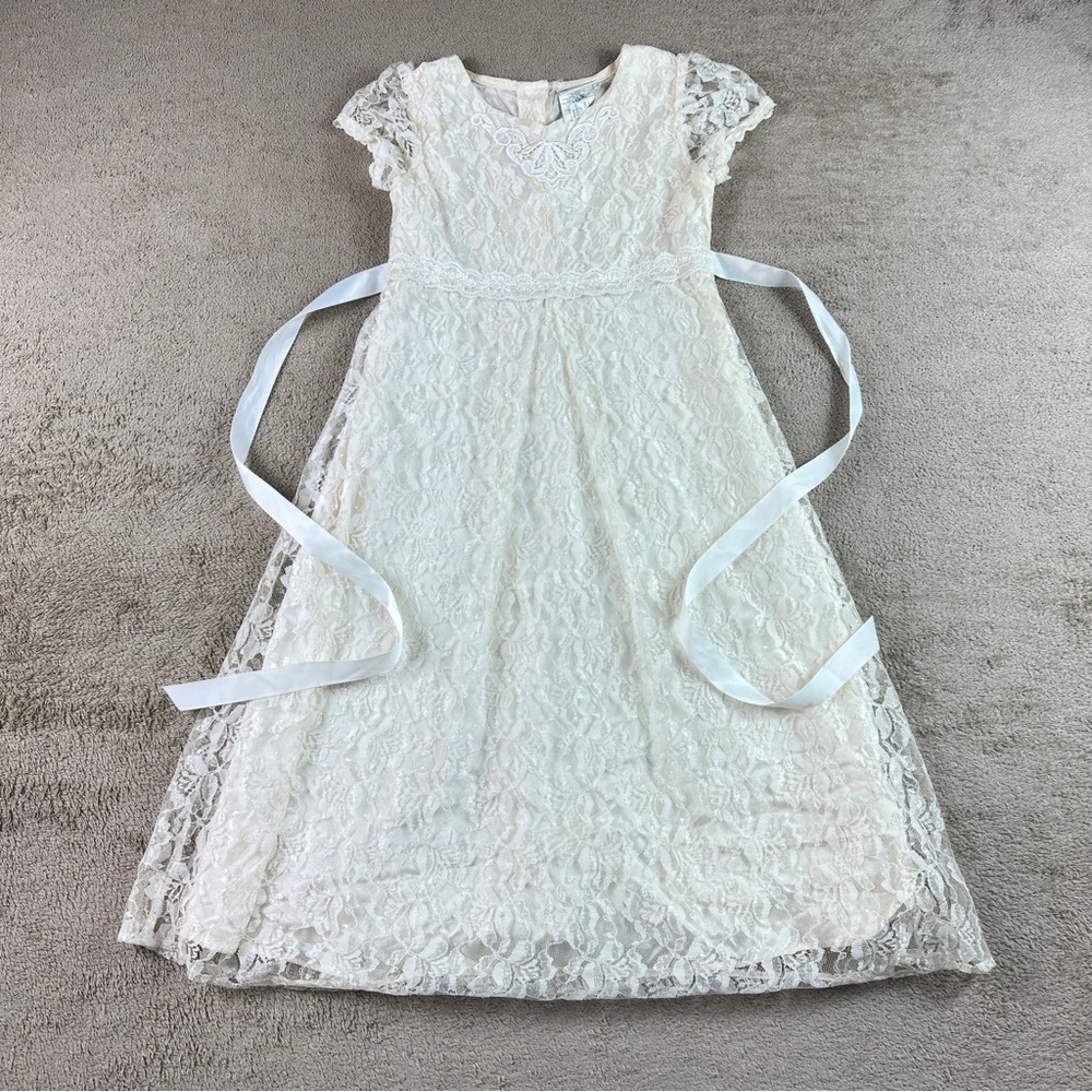 Rose cottage vintage girls dress size 7